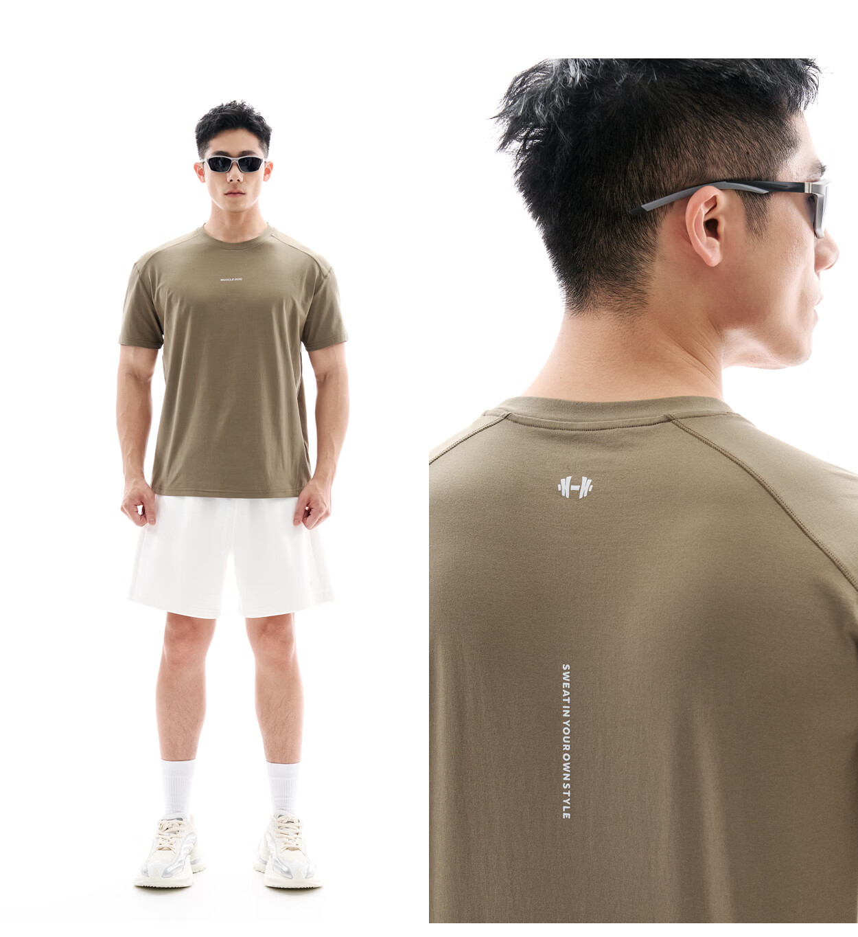 MUSCLE DOG Muscle Dog [Body Sensation Boost T-Shirt] 2026 New Quick-Dry Antibacterial Short Sleeve T-Shirt for Men Sports Training Fitness Top 36