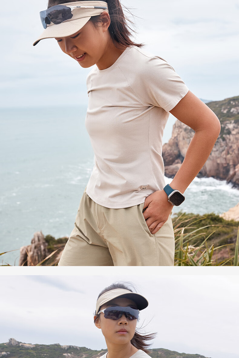 BEIN SPACE Summer Outdoor Lightweight Sports Hiking Moisture-Wicking Quick-Dry Soft Women's Short Sleeve T-Shirt J017 Mist White L 9