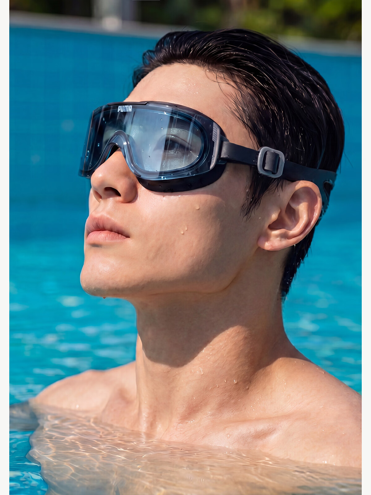 PUMA Adult Large Frame HD Anti-Fog Swimming Goggles UV Protection Eco-Friendly Soft Silicone Seamless Waterproof Goggles 26