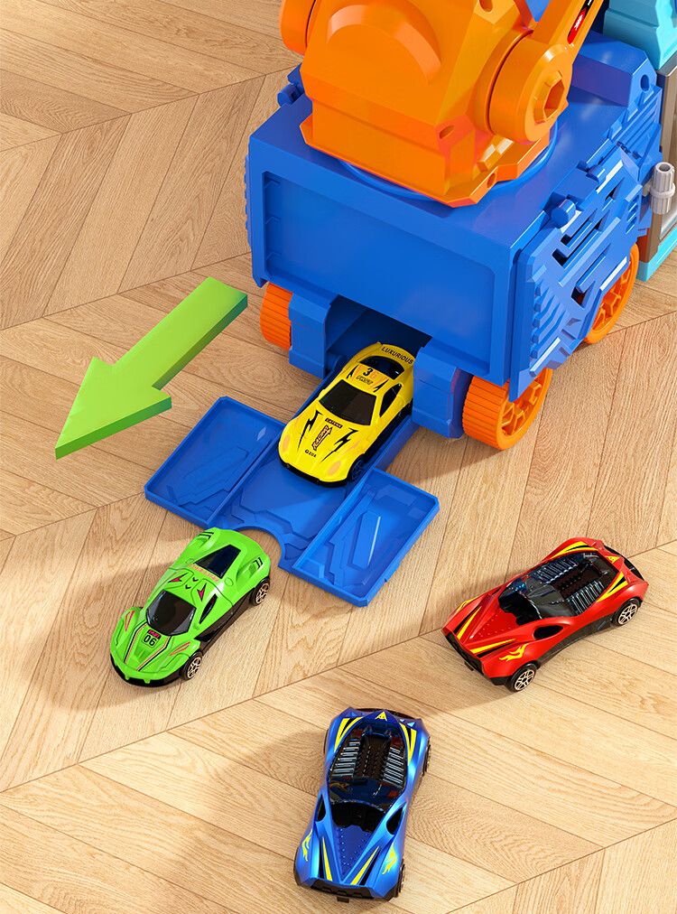AoZhiJia Children's Toy Car Boys 3-6 Years Dinosaur Launch Transforming Alloy Car Model Birthday Gift 12