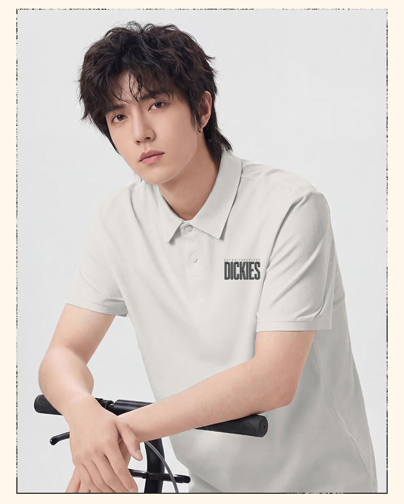 Dickies Trendy Cooling Polo Shirt Men Summer 2026 New Loose Business Casual Versatile Collared Short Sleeve T-Shirt 8