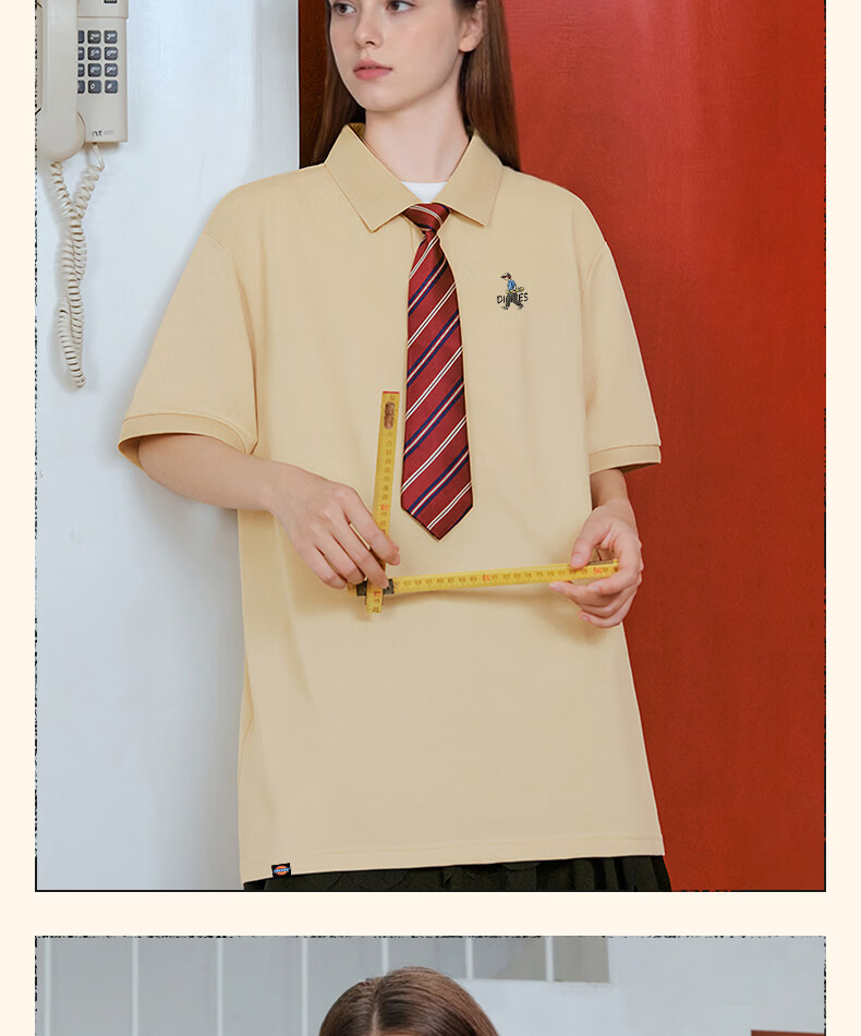 Dickies Mulberry Silk Short Sleeve Polo Shirt Men Summer New Antibacterial Cooling Light Business Collar T-Shirt B Light Gray L 10