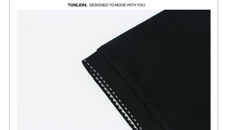 TonLion Summer Men's Short Sleeve Polo Shirt 2026 New Lapel Unique Design Black Casual Minimalist Business Style 20
