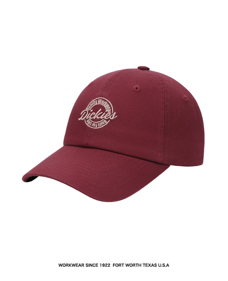 Dickies Embroidered Letter Baseball Cap Soft Top Hat Unisex New Large Head Circumference Slim Face Sun Protection Visor Cap Navy Blue 18
