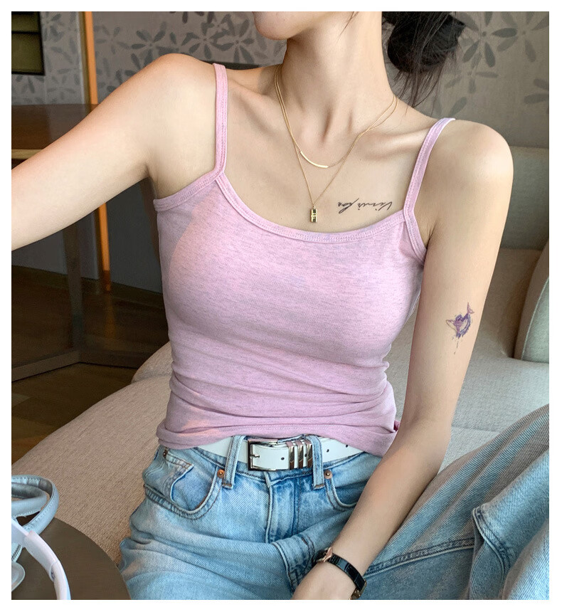 Langsha Snowflake Camisole Vest Women Summer Sexy Inner Wear 2026 New Slim Fit Simple Versatile Basic Top 20