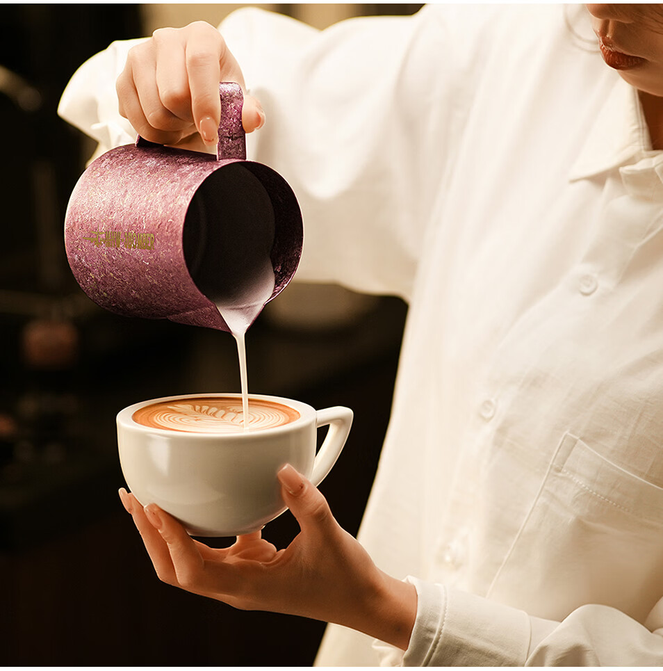 MHW-3BOMBER Bomber Flying Sword Collaboration Pure Titanium Coffee Latte Art Pitcher 600ml Spout Milk Frothing Jug Professional Latte Art Cup 27