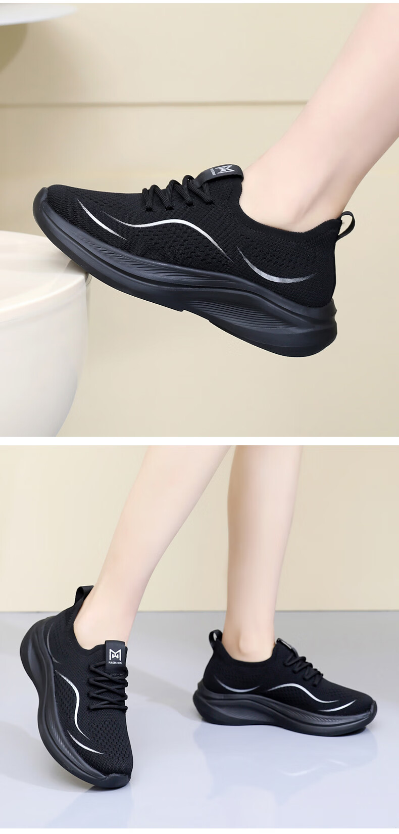 BURUIJING Old Beijing Cloth Shoes Women's Slip-On Casual Sports Shoes for Mom 61170 Pink Size 36 18