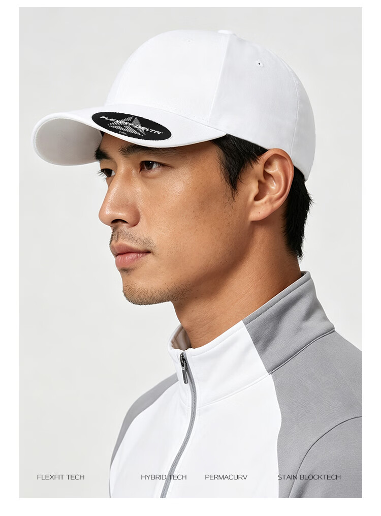 FLEXFIT DELTA180 Celebrity Edition Large Head Baseball Cap Outdoor Sun Protection Full-Coverage Duckbill Hat 2XL 15