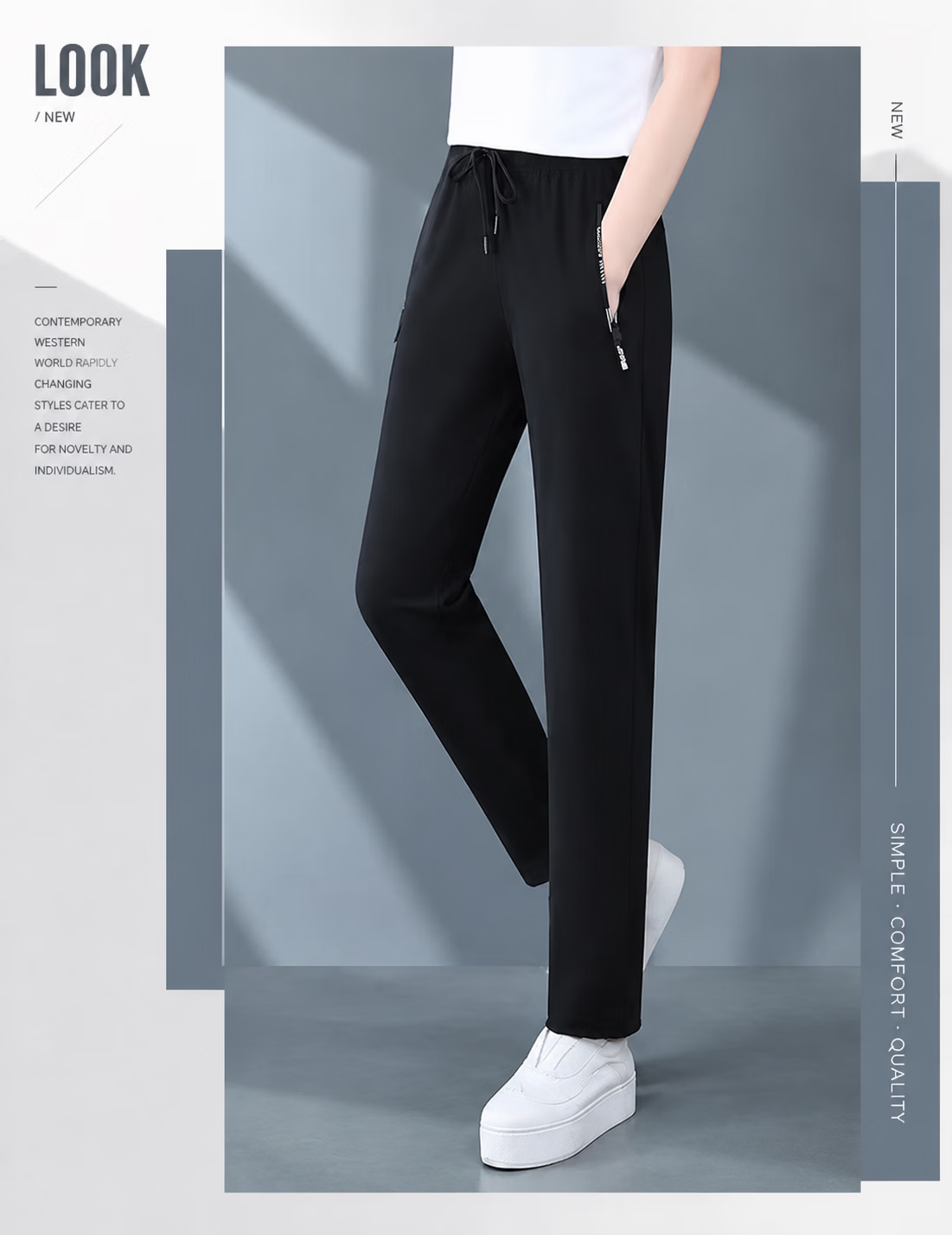 AEMAPE Plus Size Ice Silk Pants for Women 2026 New Summer Thin High Waist Draped Cool Fashion Casual Straight Sweatpants 19