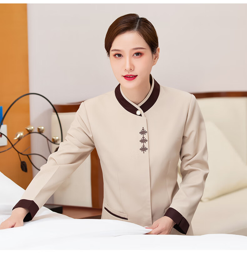 物业保洁员工作服冬装长袖女秋冬季酒店客房家政小区物业阿姨保洁服装
