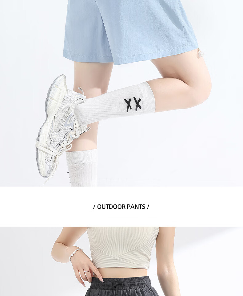 MINISO Women's Sports Shorts Summer 2026 New Thin Quick-Dry Casual Five-Point Wide-Leg Pants 15