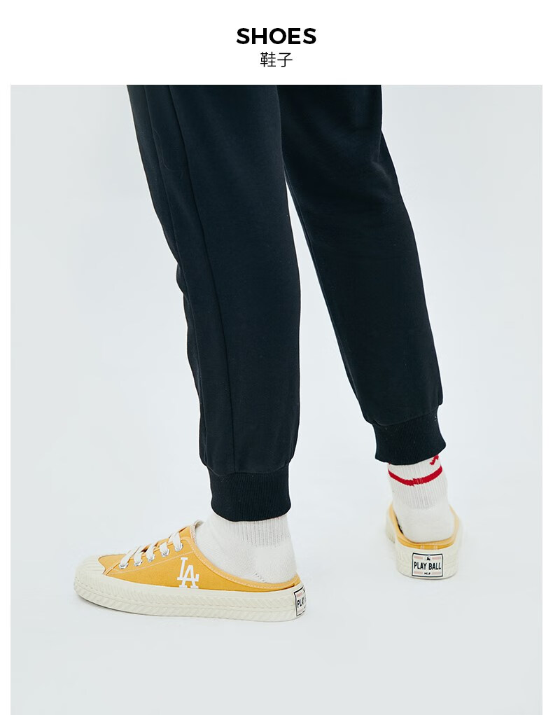 txs mlb ny官方 男女情侣帆布鞋时尚半拖增高经典小白鞋运动休闲秋季