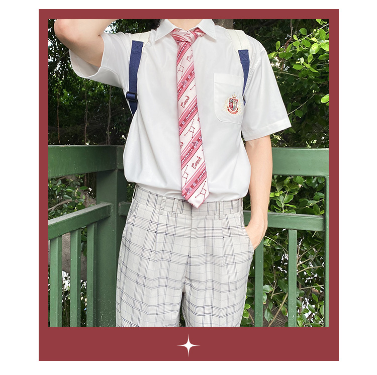 【啦啦酱jk】葡萄汽水 原创jk手打领带 学院风dk配饰条纹休闲领带男女