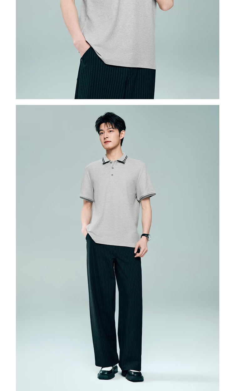 Giordano 2026 Summer New Black Technology Cooling Sun Protection Embroidered Collar Short Sleeve Polo Shirt Men 13016331 15