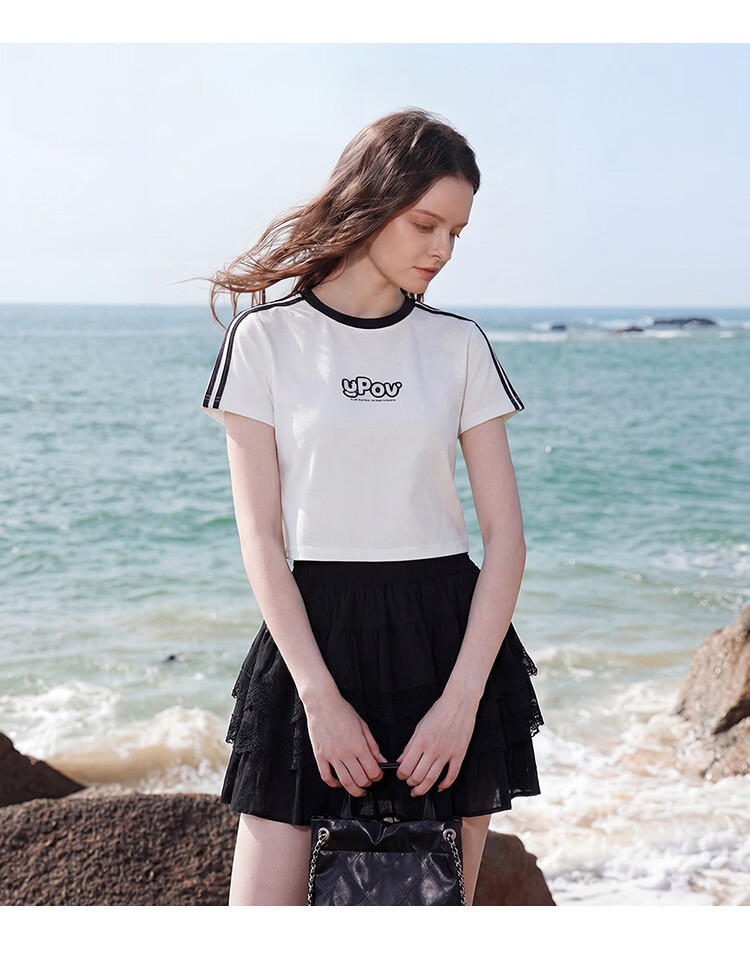 TonLion 2026 Summer New Couple Short Sleeve T-Shirt Unisex Shoulder Top Summer Trendy Short Sports Style 18