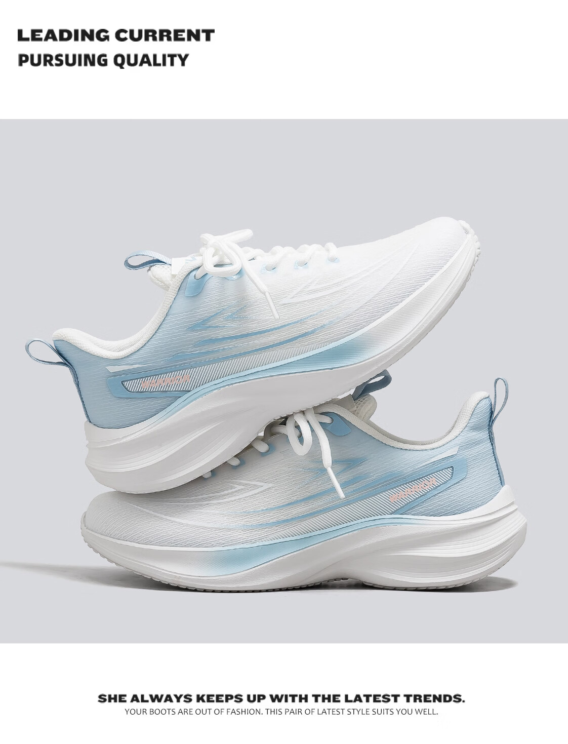 Warrior Official Women's Sports Shoes Summer 2026 New Breathable Mesh Running Shoes Non-Slip Shock Absorbing Sneakers for Women 15