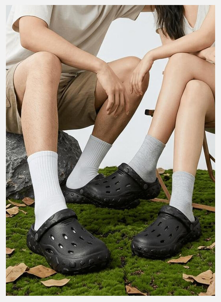 Jingzhenlianggong Summer Outdoor Senma Style Beach Sandals Fashionable Casual Black 35-36 11