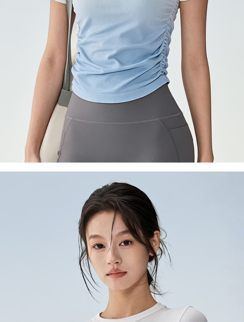 Women's Freedom Style Sports Top Spring Summer New Seamless Crew Neck T-Shirt Outdoor Running Fitness Short Sleeve Pilates Yoga Wear 14