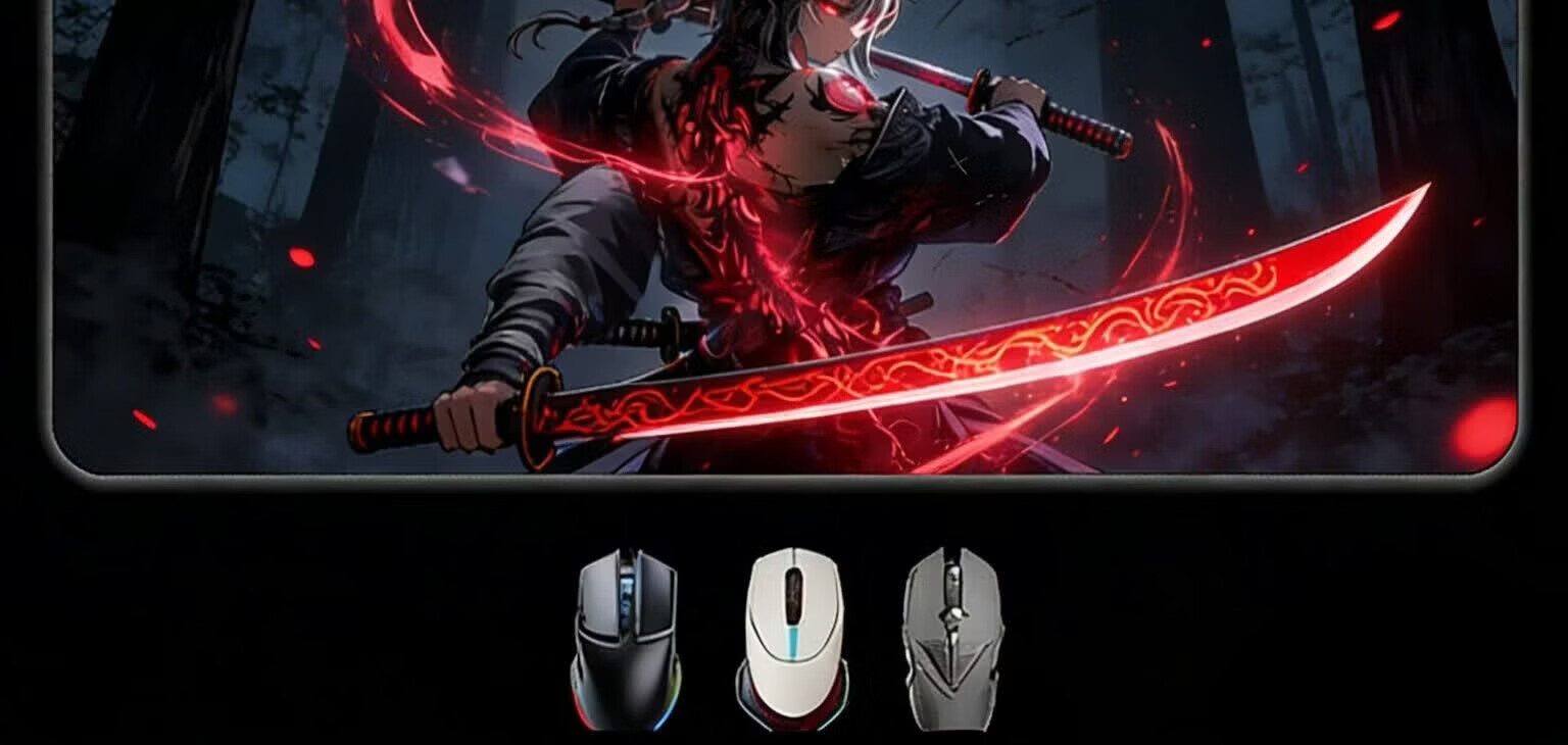 KLKB Glass Mouse Pad Waterproof Tempered Micro-Etched Glass Gaming Mouse Pad E-Sports FPS Large Size JINX 800*300 Full Coverage Non-Slip Base 11