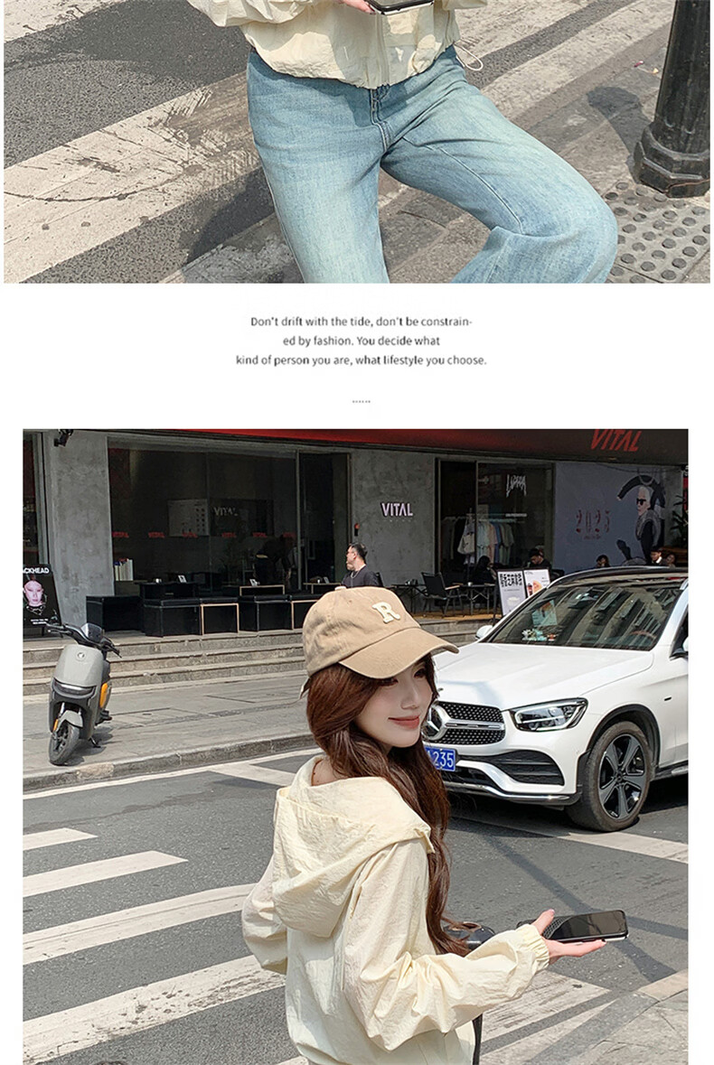 Langsha Women's Hooded Woven Sun Protection Jacket Summer Lightweight Outdoor Sports UV Protection Quick-Dry Loose Coat 11