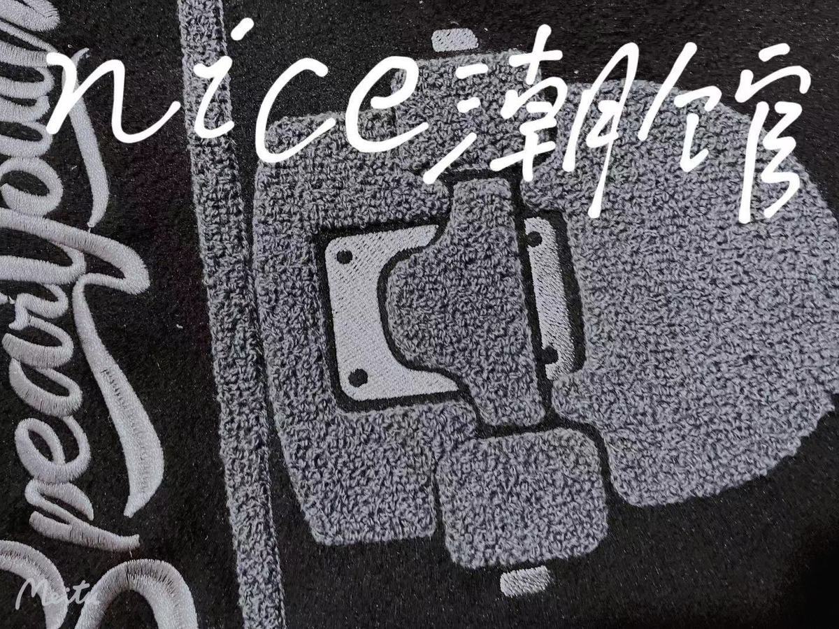 潮牌spearyouth秋冬外套pu皮拼接绣花滑板棒球服女学生情侣宽松sn2424