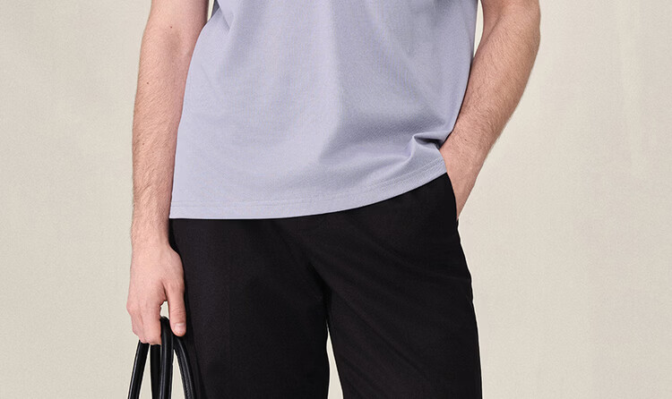 Giordano G+ 2026 Summer New Lyocell Mulberry Silk Loose Split Short Sleeve Polo Shirt Men 01016465 4