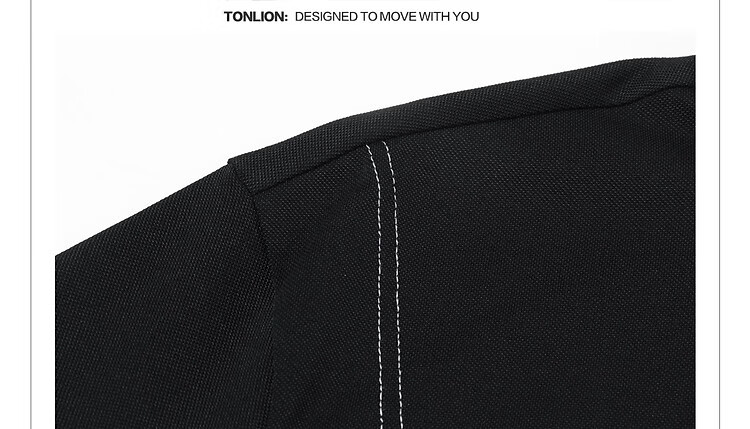 TonLion 2026 Summer New Men's Short Sleeve Polo Shirt Unique American Collar Fashion T-Shirt 20