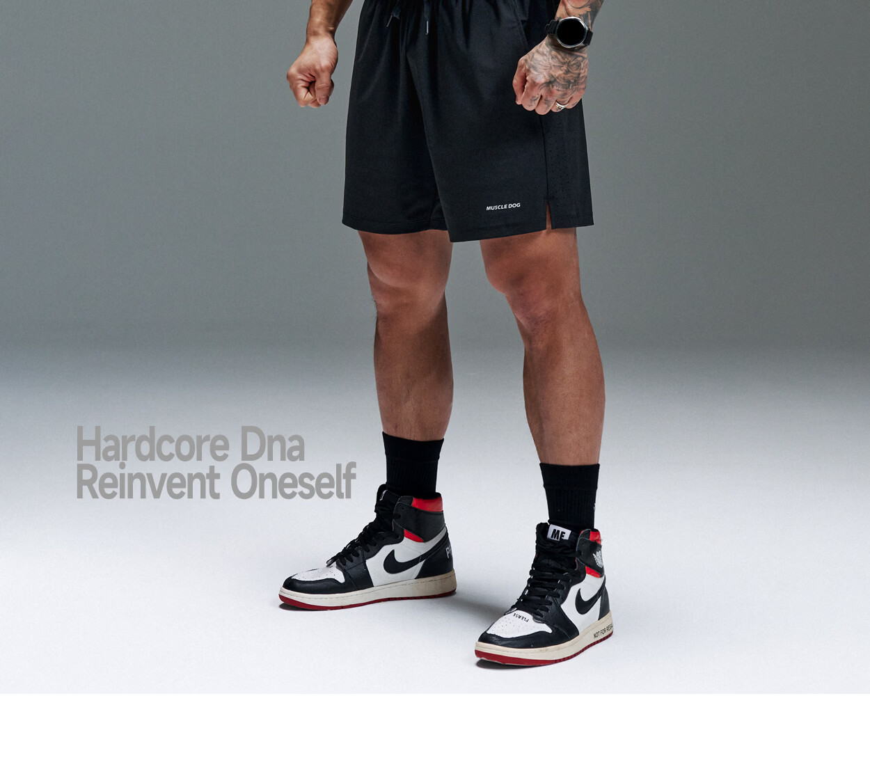 MUSCLE DOG Small Whale Cooling Sports Shorts for Men 2026 New High Elastic Breathable Running Fitness Shorts 28