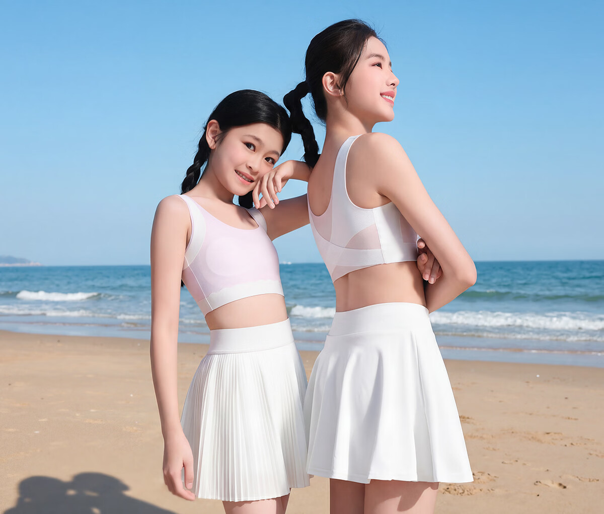 Beiyingda Youth Sports Shockproof Underwear Girls Stage 2-3 Development Bra Seamless Vest for Middle and High School PE Class 27