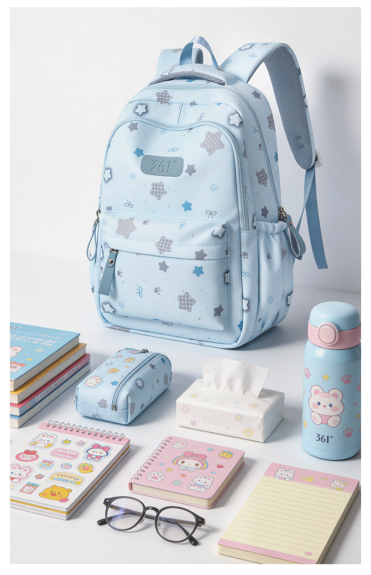 361° Backpack for Junior High School Girls 2026 New Large Capacity Lightweight Sports Travel Shoulder Bag for High School and College Students 7