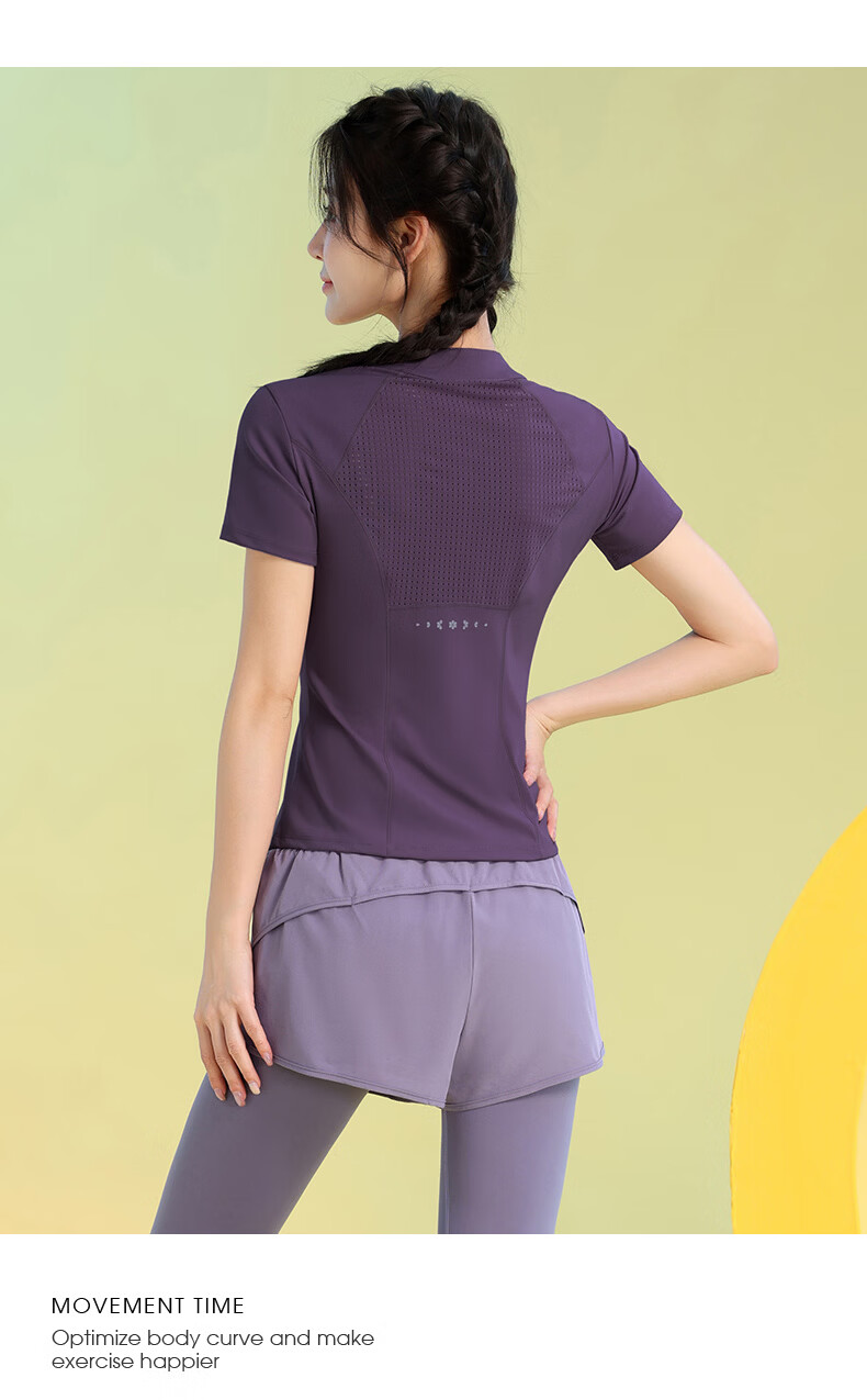 Baisirong Summer Yoga Set for Women Plus Size Loose Breathable Casual Running Sportswear Slim Fit Fitness Yoga Outfit 17