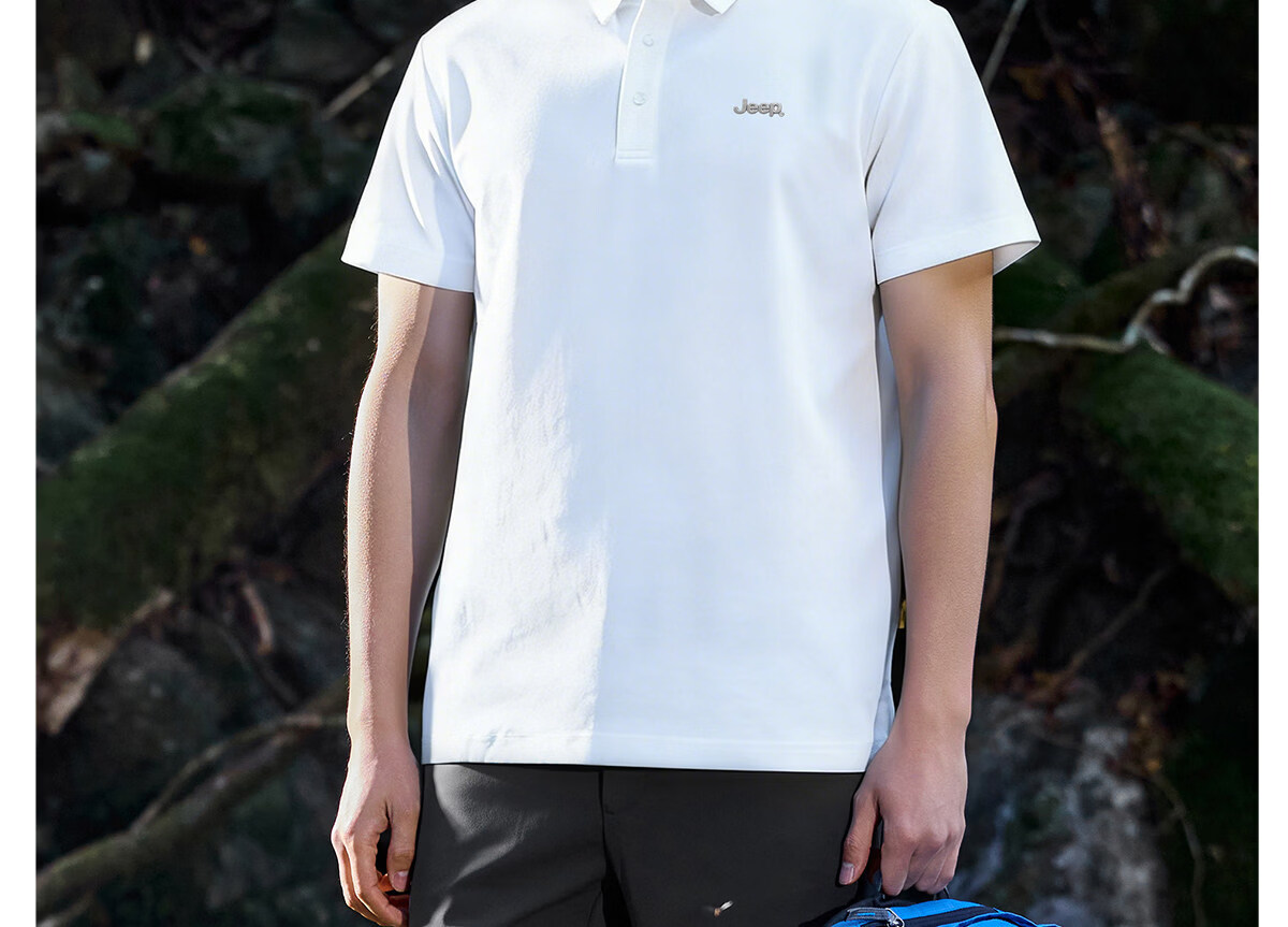 JEEP Men's Short Sleeve Polo Shirt Summer Sun Protection Breathable Collar T-Shirt Business Casual Top 2026 Summer New Arrival 28