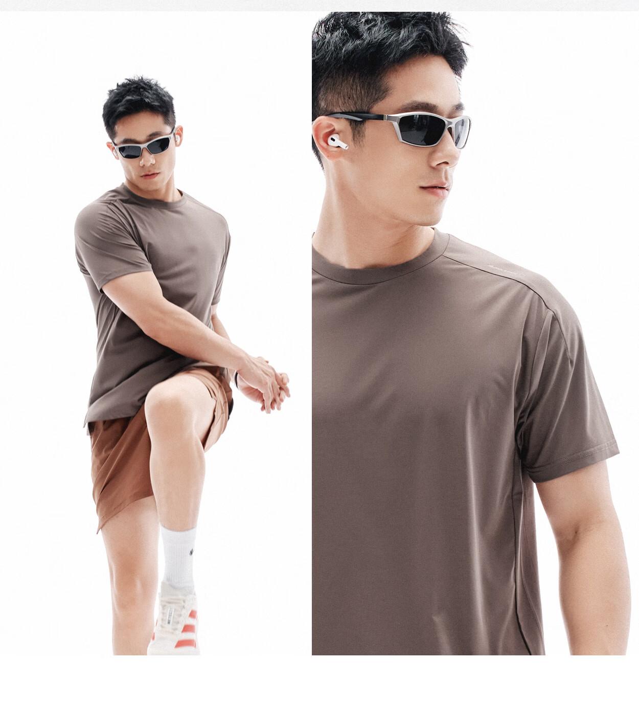MUSCLE DOG Hidden Wings Men's Sports T-Shirt 2026 New Pixel Dog Head Training Short Sleeve Gym Top 44