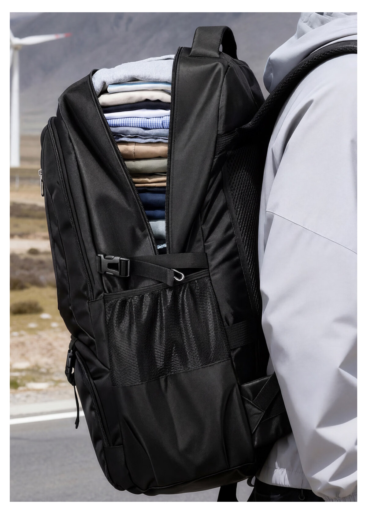 361° Large Capacity Men's Backpack 2026 New Outdoor Travel Hiking Durable Luggage Bag 10