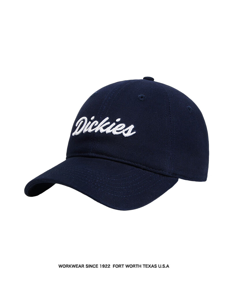 Dickies New Retro Baseball Cap Unisex Soft Top Pure Cotton Duckbill Hat Navy Blue 39