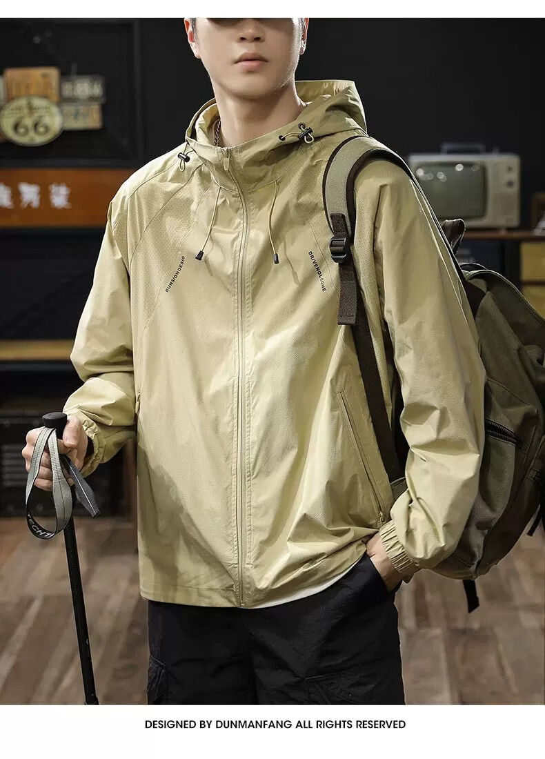 ROMON Outdoor Cooling Breathable Sunscreen Jacket Men 2026 New Summer UV Protection Thin Coat Trendy 18