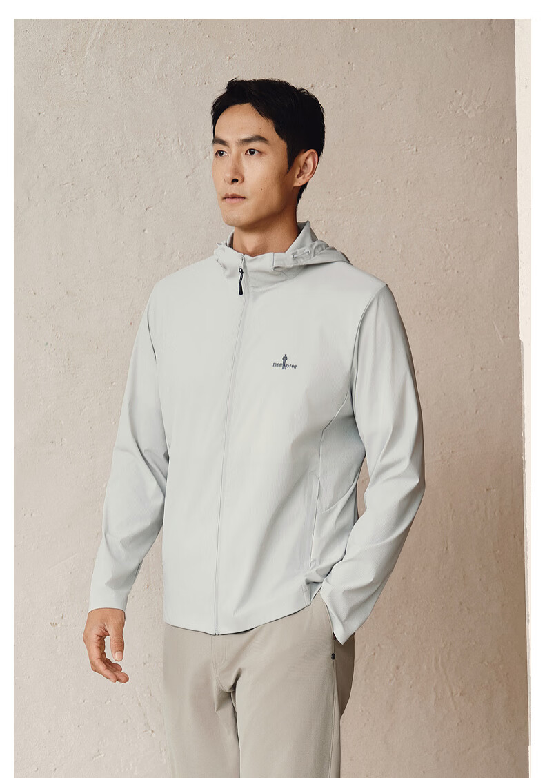 Biyinlefen [Original Yarn Sun Protection Cooling] 2026 Spring Summer New Men's Casual Jacket Outdoor Commuting Sun Protection Coat 1