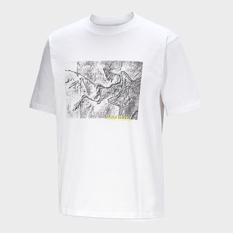 ARC'TERYX KRAGG COTTON LITHOGRAPHICA SS Men's Cotton Short Sleeve T-Shirt BLACK XL 7