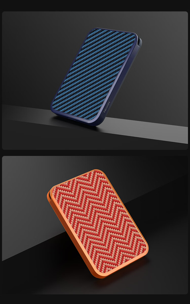 Nillkin Kevlar Magnetic Card Holder Phone Stand Apple MagSafe Compatible iPhone 17-12 Transit Access Card Samsung Huawei Xiaomi Qianying Blue 10