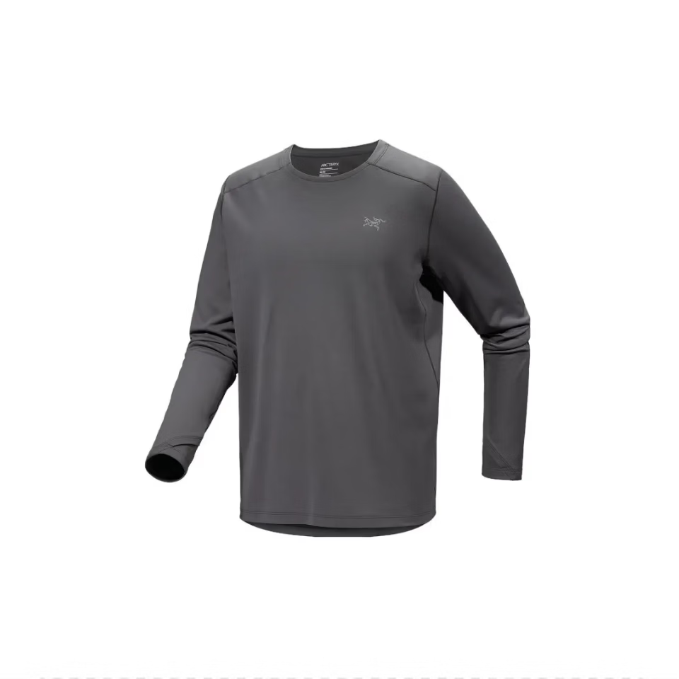 ARC'TERYX CORMAC HEAVYWEIGHT LS Men's Long Sleeve T-Shirt in Carriage Gray XL 4
