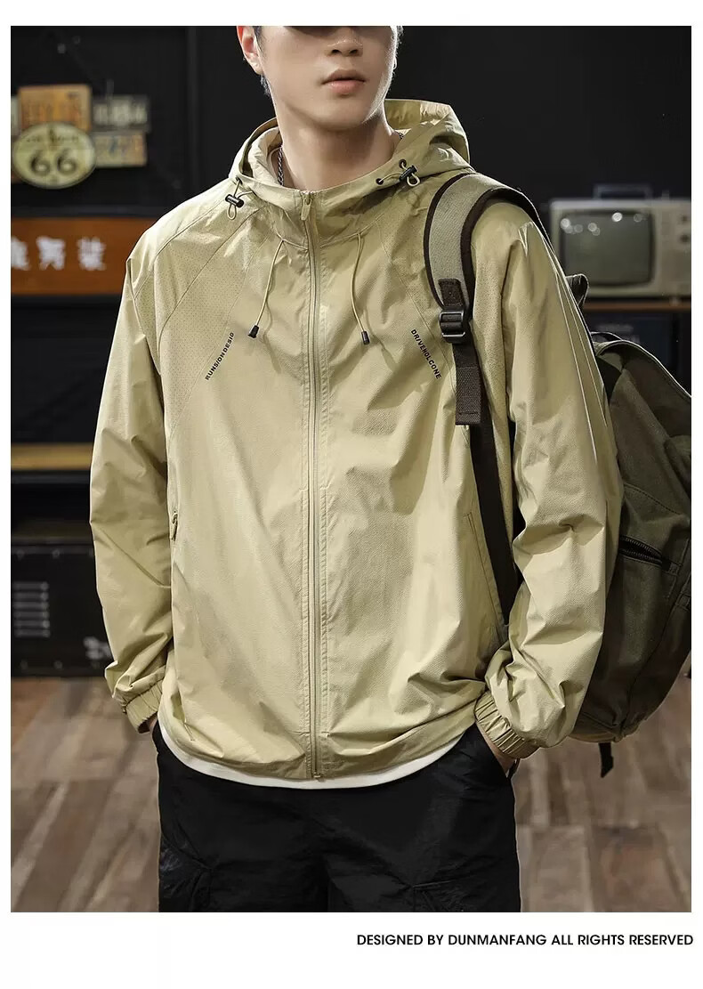 ROMON Outdoor Cooling Breathable Sunscreen Jacket Men 2026 New Summer UV Protection Thin Coat Trendy 17
