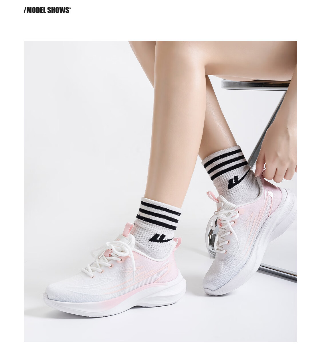 Warrior Official Women's Sports Shoes Summer 2026 New Breathable Mesh Running Shoes Non-Slip Shock Absorbing Sneakers for Women 9