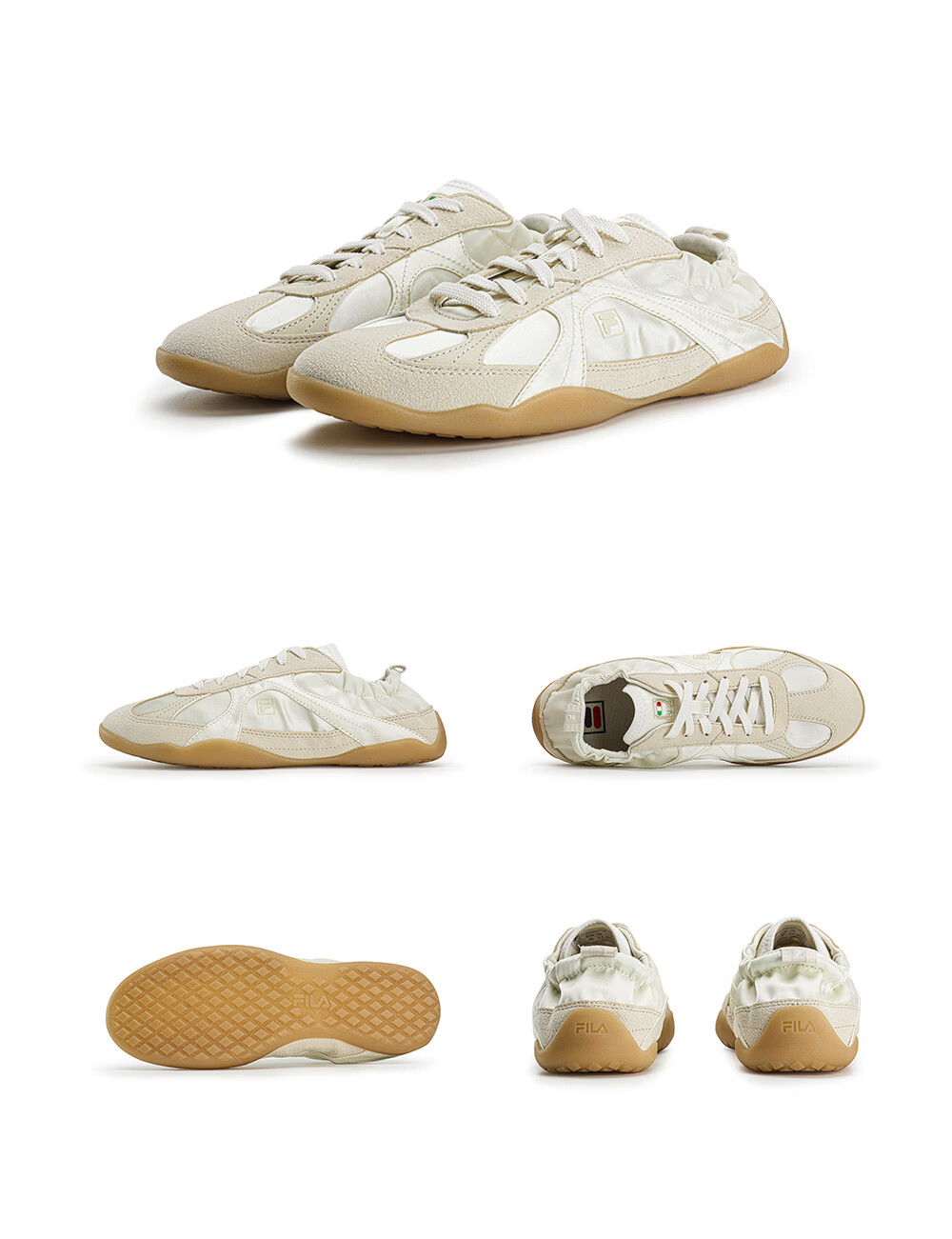 FILA Ballet Shoes Korean Style Sports Luxury Ballet Flats Women's New Football Training Shoes 41