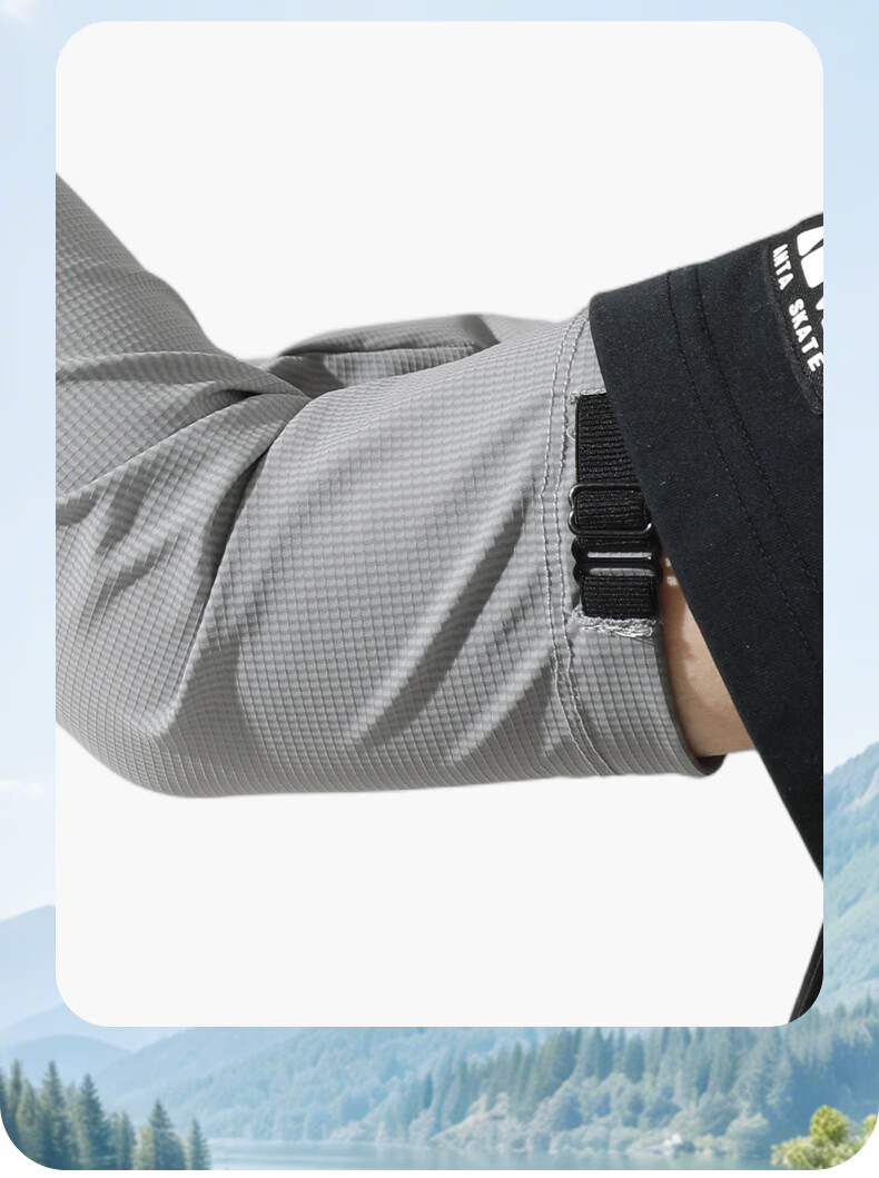 JEEP Men's Summer Thin Breathable Sun Protection Arm Sleeves Outdoor Cycling Driving Sunblock Arm Covers Light Gray 7