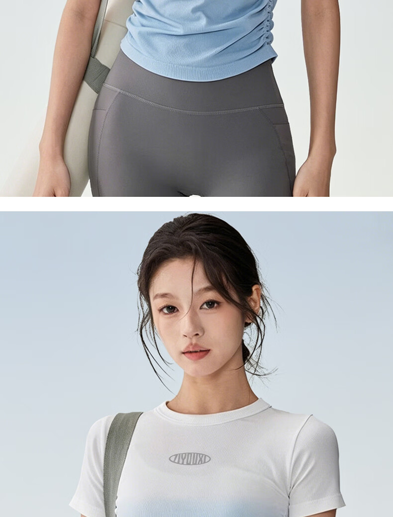 Women's Freedom Style Sports Top Spring Summer New Seamless Crew Neck T-Shirt Outdoor Running Fitness Short Sleeve Pilates Yoga Wear 13