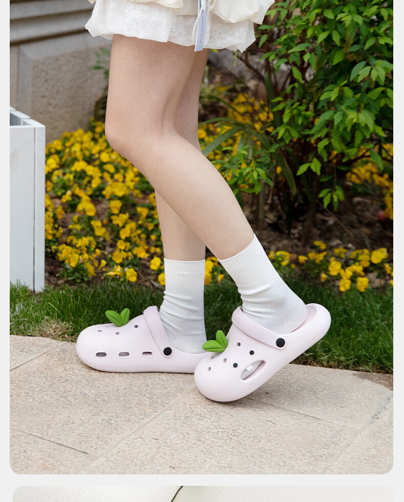 Puxi 2026 New Thick-Soled Hollow-Out Summer Casual Beach Open-Toe Sandals for Women Frost Blue Size 39-40 4