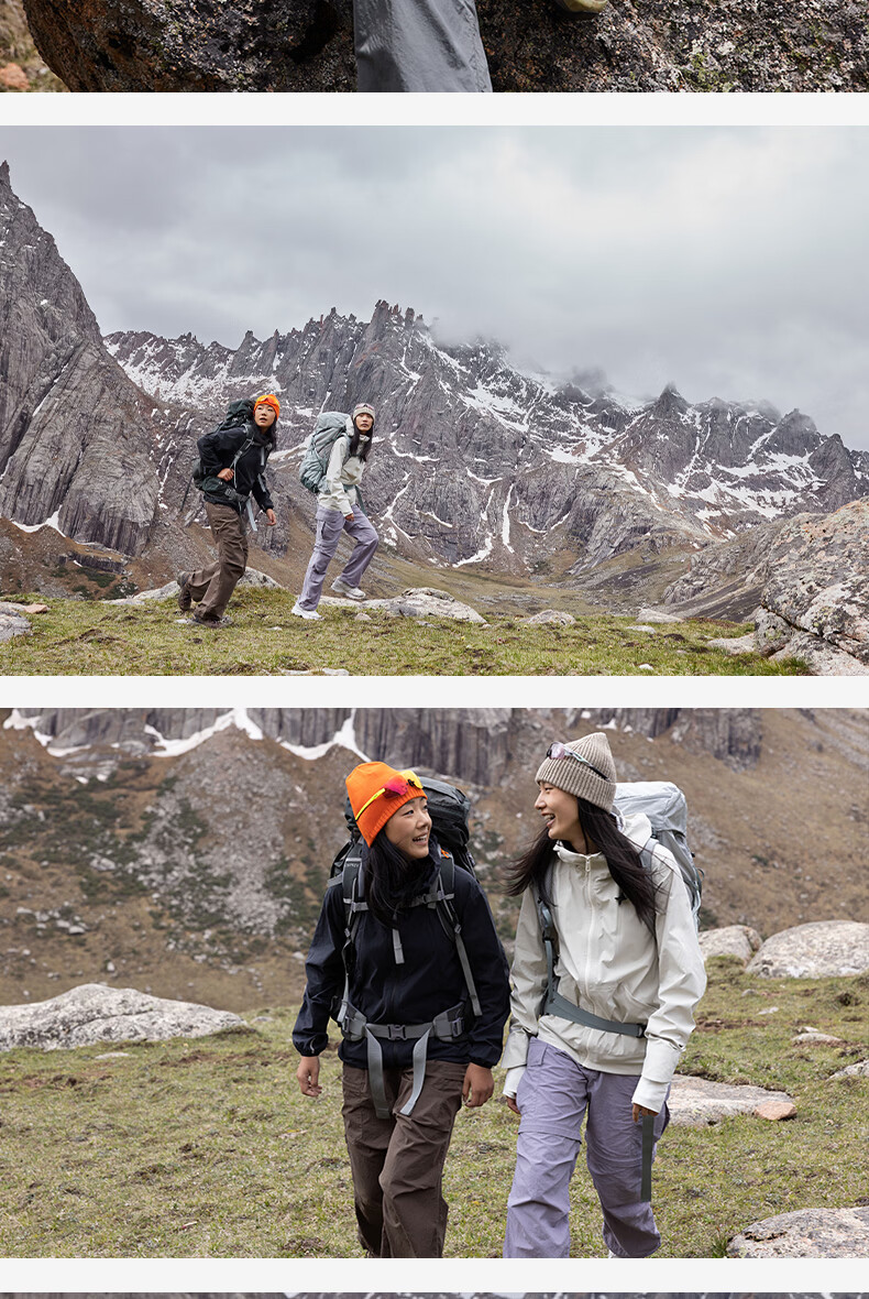 BEIN SPACE Summer New Women's Hiking Durable Water-Repellent Detachable Outdoor Long Pants Mountaineering Pants A080 Moon Shadow Gray L 16