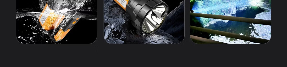 MAX LOAD Flashlight High Brightness Rechargeable Outdoor LED High Power Long Range Large Capacity Portable Spotlight 14