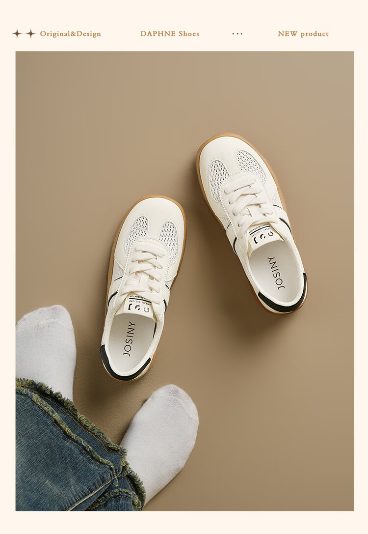 Zhuoshini Women's Mesh Training Shoes Breathable Lightweight 2026 Spring Summer New Casual Sneakers Sports Shoes White Off-White Size 40 14