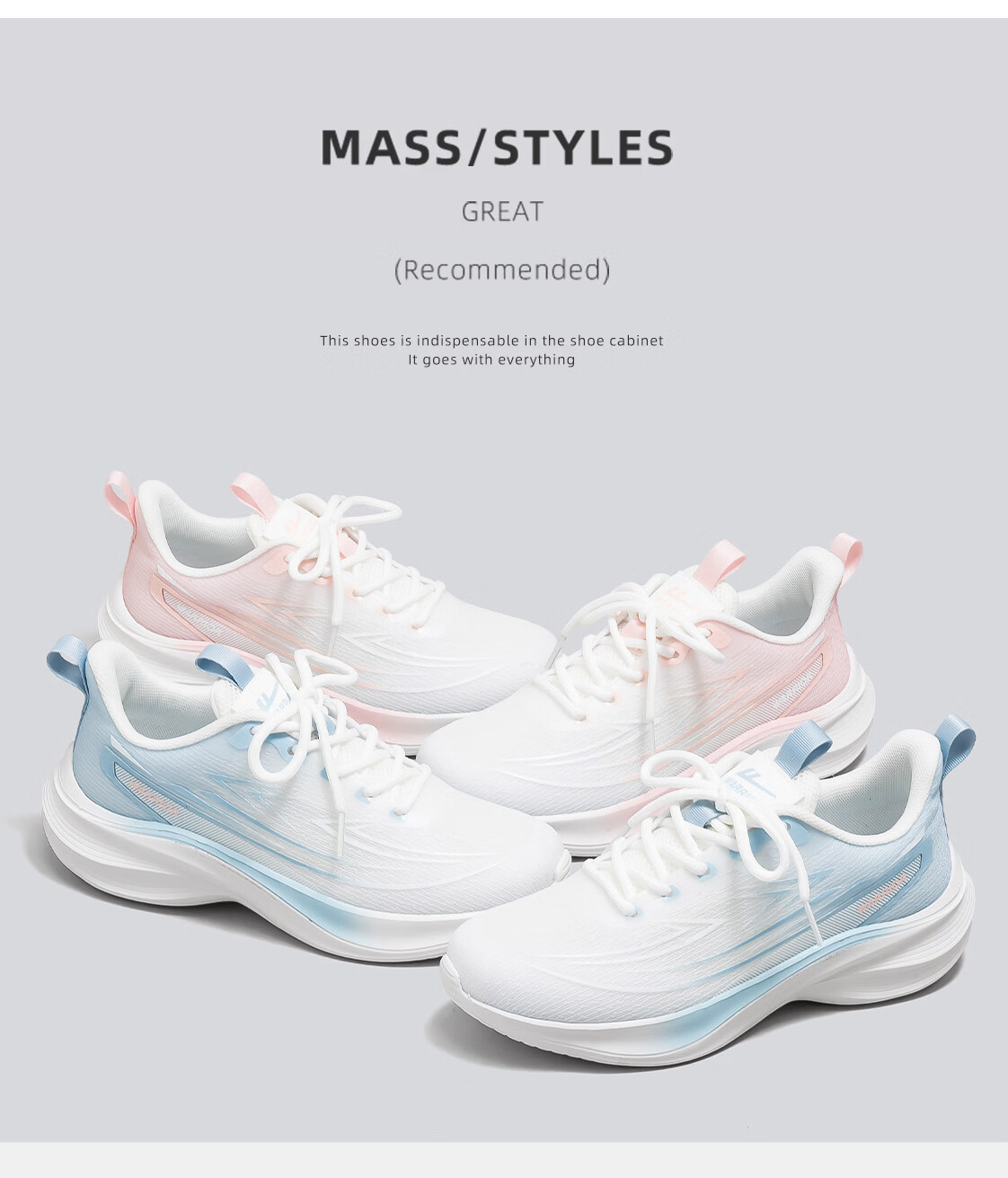 Warrior Official Women's Sports Shoes Summer 2026 New Breathable Mesh Running Shoes Non-Slip Shock Absorbing Sneakers for Women 5